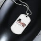 Momlife Love Dog Necklace Stainless Steel or 18k Gold Dog Tag 24" Chain-Express Your Love Gifts