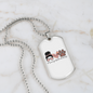 Momlife Love Dog Necklace Stainless Steel or 18k Gold Dog Tag 24" Chain-Express Your Love Gifts