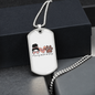 Momlife Love Dog Necklace Stainless Steel or 18k Gold Dog Tag 24" Chain-Express Your Love Gifts