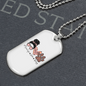 Momlife Love Dog Necklace Stainless Steel or 18k Gold Dog Tag 24" Chain-Express Your Love Gifts
