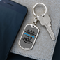 Mommy Is My Hero Black Keychain Stainless Steel or 18k Gold Dog Tag Keyring-Express Your Love Gifts