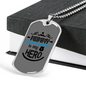 Mommy Is My Hero Black Necklace Stainless Steel or 18k Gold Dog Tag 24"-Express Your Love Gifts