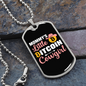 Mommy's Little Bitcoin Cowgirl Crypto Necklace Stainless Steel or 18k Gold Dog Tag 24" Chain-Express Your Love Gifts