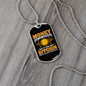 Money Can't Buy Happiness Crypto Necklace Stainless Steel or 18k Gold Dog Tag 24" Chain-Express Your Love Gifts