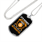 Money For Smart People Bitcoin Crypto Necklace Stainless Steel or 18k Gold Dog Tag 24-Express Your Love Gifts