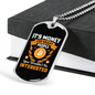 Money For Smart People Bitcoin Crypto Necklace Stainless Steel or 18k Gold Dog Tag 24-Express Your Love Gifts