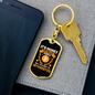 Money For Smart People Crypto Keychain Stainless Steel or 18k Gold Dog Tag Keyring-Express Your Love Gifts