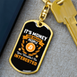 Money For Smart People Crypto Keychain Stainless Steel or 18k Gold Dog Tag Keyring-Express Your Love Gifts