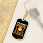 Money For Smart People Crypto Keychain Stainless Steel or 18k Gold Dog Tag Keyring-Express Your Love Gifts