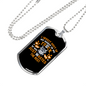 Money In My Truck Trucker Dog Tag Stainless Steel or 18k Gold 24" Chain-Express Your Love Gifts