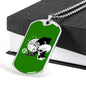 Monkey Et Necklace UFO Alien Fan Gift Stainless Steel or 18k Gold Dog Tag 24" Chain-Express Your Love Gifts