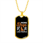 More Dogs Necklace Stainless Steel or 18k Gold Dog Tag 24" Chain-Express Your Love Gifts