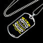 More Than All We Ask Christian Necklace Stainless Steel or 18k Gold Dog Tag 24" Chain-Express Your Love Gifts