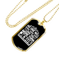More Than Jesus Christian Necklace Stainless Steel or 18k Gold Dog Tag 24" Chain-Express Your Love Gifts