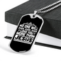 More Than Jesus Christian Necklace Stainless Steel or 18k Gold Dog Tag 24" Chain-Express Your Love Gifts