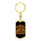 More Than Jesus Keychain Stainless Steel or 18k Gold Dog Tag Keyring-Express Your Love Gifts
