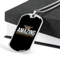 Most Amazing Woodworking Dad Woodworker Dog Tag Stainless Steel or 18k Gold W 24"-Express Your Love Gifts
