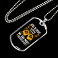 Most Glorified Christian Necklace Stainless Steel or 18k Gold Dog Tag 24" Chain-Express Your Love Gifts