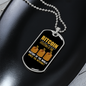 Most Important Invention Bitcoin Crypto Necklace Stainless Steel or 18k Gold Dog Tag 24" Chain-Express Your Love Gifts