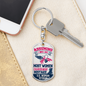 Most Women Swivel Keychain Dog Tag Stainless Steel or 18k Gold-Express Your Love Gifts