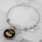 Mother Beagle Mom Bracelet Stainless Steel or 18k Gold Circle Bangle-Express Your Love Gifts