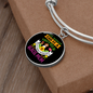 Mother Beagle Mom Bracelet Stainless Steel or 18k Gold Circle Bangle-Express Your Love Gifts