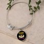 Mother Beagle Mom Bracelet Stainless Steel or 18k Gold Circle Bangle-Express Your Love Gifts
