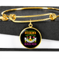 Mother Beagle Mom Bracelet Stainless Steel or 18k Gold Circle Bangle-Express Your Love Gifts