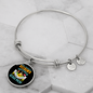 Mother Boxer Mom Bracelet Stainless Steel or 18k Gold Circle Bangle-Express Your Love Gifts