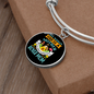 Mother Boxer Mom Bracelet Stainless Steel or 18k Gold Circle Bangle-Express Your Love Gifts