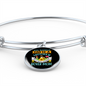 Mother Boxer Mom Bracelet Stainless Steel or 18k Gold Circle Bangle-Express Your Love Gifts