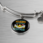 Mother Boxer Mom Bracelet Stainless Steel or 18k Gold Circle Bangle-Express Your Love Gifts