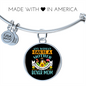 Mother Boxer Mom Bracelet Stainless Steel or 18k Gold Circle Bangle-Express Your Love Gifts