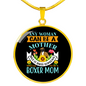 Mother Boxer Mom Circle Necklace Stainless Steel or 18k Gold 18-22"-Express Your Love Gifts