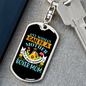 Mother Boxer Mom Keychain Stainless Steel or 18k Gold Dog Tag Keyring-Express Your Love Gifts