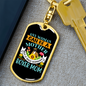 Mother Boxer Mom Keychain Stainless Steel or 18k Gold Dog Tag Keyring-Express Your Love Gifts