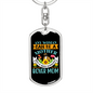 Mother Boxer Mom Keychain Stainless Steel or 18k Gold Dog Tag Keyring-Express Your Love Gifts