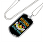 Mother Boxer Mom Necklace Stainless Steel or 18k Gold Dog Tag 24" Chain-Express Your Love Gifts