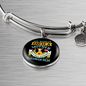 Mother Chihuahua Mom Bracelet Stainless Steel or 18k Gold Circle Bangle-Express Your Love Gifts