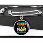 Mother Chihuahua Mom Bracelet Stainless Steel or 18k Gold Circle Bangle-Express Your Love Gifts