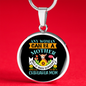 Mother Chihuahua Mom Circle Necklace Stainless Steel or 18k Gold 18-22"-Express Your Love Gifts