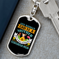Mother Chihuahua Mom Keychain Stainless Steel or 18k Gold Dog Tag Keyring-Express Your Love Gifts