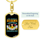 Mother Chihuahua Mom Keychain Stainless Steel or 18k Gold Dog Tag Keyring-Express Your Love Gifts