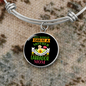 Mother Labrador Mom Bracelet Stainless Steel or 18k Gold Circle Bangle-Express Your Love Gifts