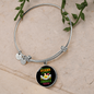 Mother Labrador Mom Bracelet Stainless Steel or 18k Gold Circle Bangle-Express Your Love Gifts
