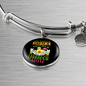Mother Labrador Mom Bracelet Stainless Steel or 18k Gold Circle Bangle-Express Your Love Gifts
