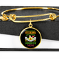 Mother Labrador Mom Bracelet Stainless Steel or 18k Gold Circle Bangle-Express Your Love Gifts