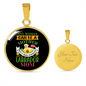 Mother Labrador Mom Circle Necklace Stainless Steel or 18k Gold 18-22"-Express Your Love Gifts