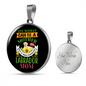 Mother Labrador Mom Circle Necklace Stainless Steel or 18k Gold 18-22"-Express Your Love Gifts