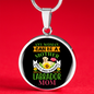 Mother Labrador Mom Circle Necklace Stainless Steel or 18k Gold 18-22"-Express Your Love Gifts
